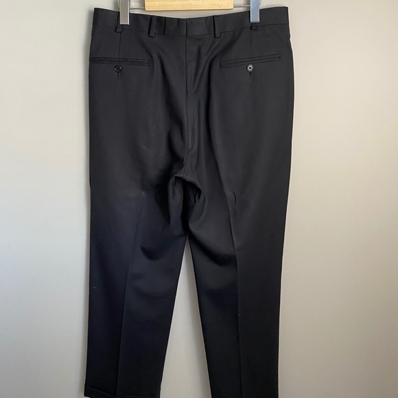 Brooks Brothers 346 Men's Black Wool Dress Pants Size W34/L29 - Picture 5 of 13